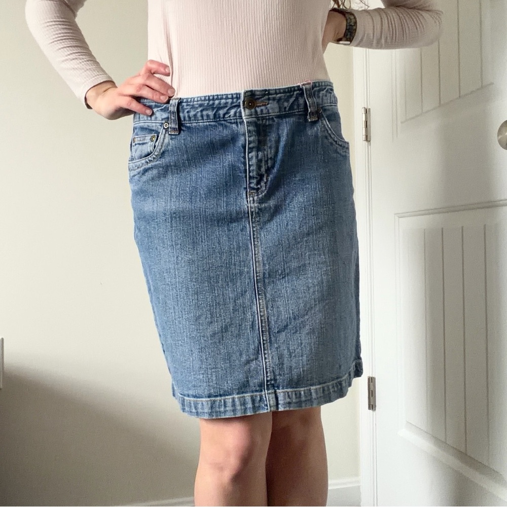 Vintage Canyon River Blues Denim Mini Skirt
